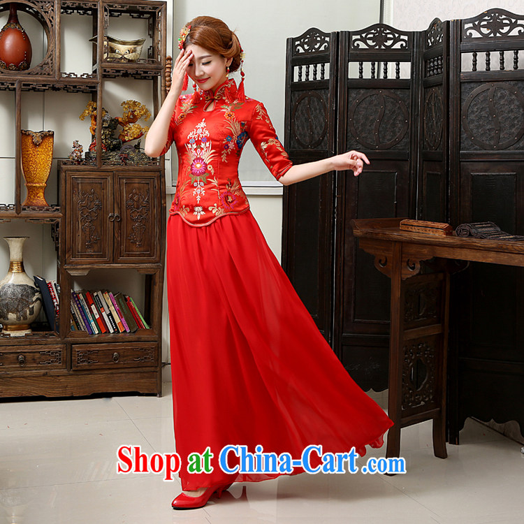 Rain was Yi 2015 new wedding dresses bridal dresses winter clothing, long sleeves, red toast winter clothing women dresses QP 570 red XL pictures, price, brand platters! Elections are good character, the national distribution, so why buy now enjoy more preferential! Health