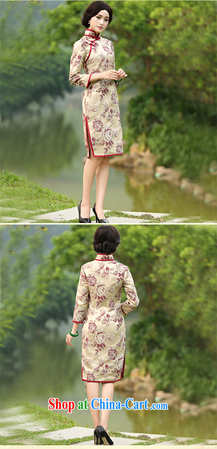 Still, the 2014 autumn and winter New Style stamp Tang 9 sub-cuff fashion daily improved cheongsam Kim family XXXL pictures, price, brand platters! Elections are good character, the national distribution, so why buy now enjoy more preferential! Health
