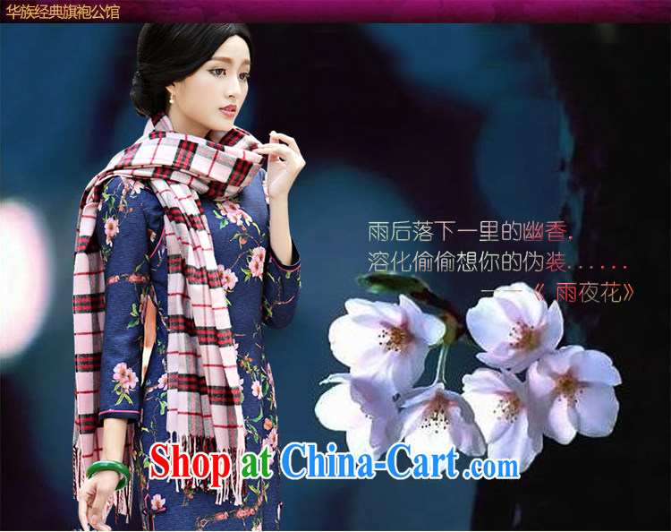 Still, the 2014 autumn and winter new retro everyday dress qipao improved 9 cuff Tang with good temperament lady dresses rainy night flower L pictures, price, brand platters! Elections are good character, the national distribution, so why buy now enjoy more preferential! Health