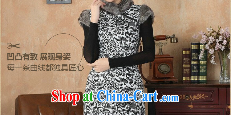 spend the winter clothes cheongsam dress Tang replace the collar cheongsam Chinese improved winter hair collar cheongsam dress Warm hair dresses? As figure 2 XL pictures, price, brand platters! Elections are good character, the national distribution, so why buy now enjoy more preferential! Health