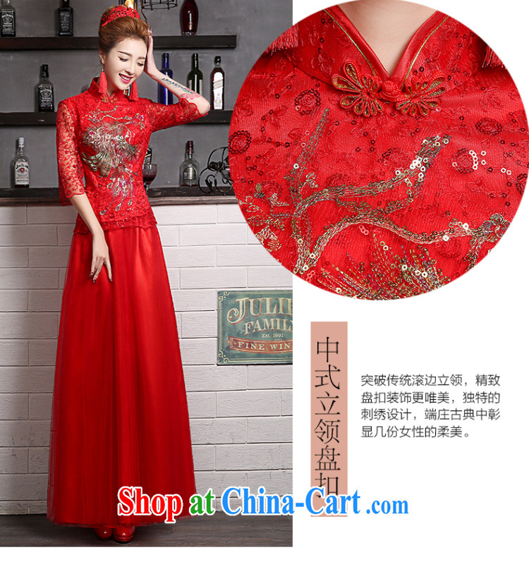 Sophie AIDS outfit than toasting Service Bridal Fashion summer 2015 new wedding dresses long, long-sleeved clothes toasting Xu Chinese wedding dress dresses red XXL pictures, price, brand platters! Elections are good character, the national distribution, so why buy now enjoy more preferential! Health