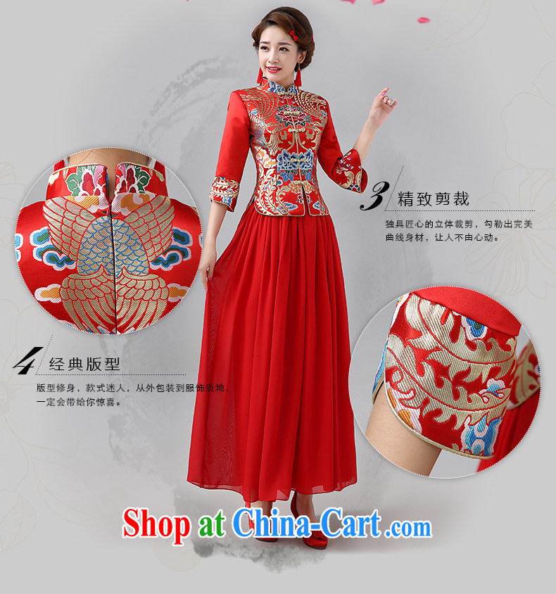 The United States and the 2014 Winter Olympics with new bride wedding dresses red bows, serving Chinese Dress folder in cotton long-sleeved two kits 0044 Q XXL pictures, price, brand platters! Elections are good character, the national distribution, so why buy now enjoy more preferential! Health