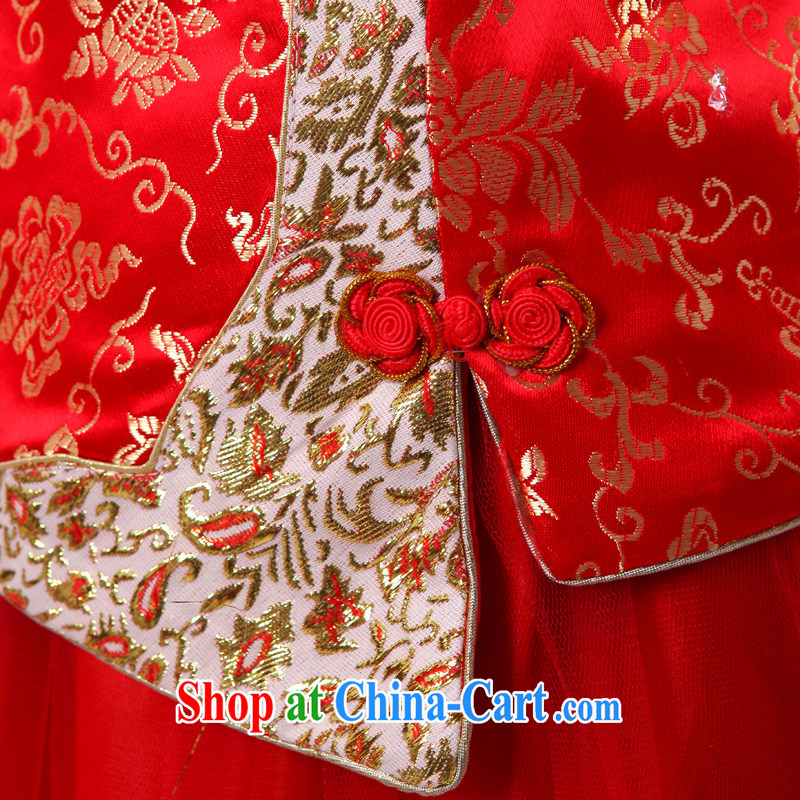A good service is 2015 new winter with Chinese woman bride dresses red wedding dress toast serving the leader code and gross, winter 4 XL, serving a good solid, and shopping on the Internet