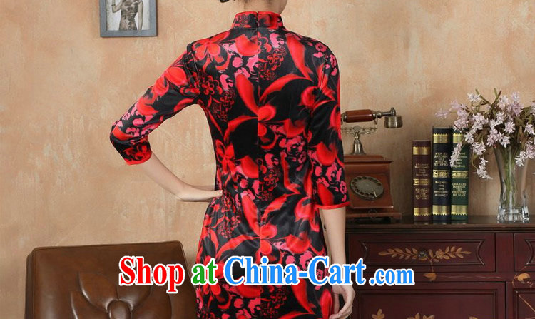 Bin Laden smoke-free autumn and the cheongsam dress with short, for improved-true velvet cheongsam qipao aggressive performance dress - A 2 XL pictures, price, brand platters! Elections are good character, the national distribution, so why buy now enjoy more preferential! Health