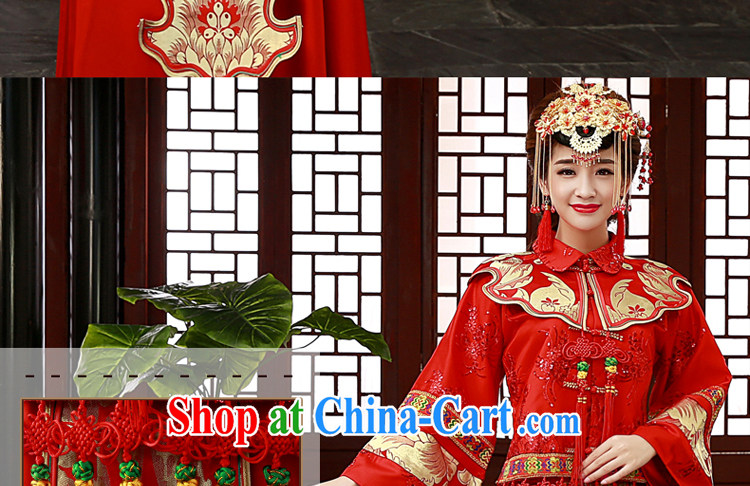 A good service is 2015 new wedding dress show reel Service Bridal married cheongsam dress uniform toast use phoenix Sau kimono red Sau Wo service 2 XL pictures, price, brand platters! Elections are good character, the national distribution, so why buy now enjoy more preferential! Health