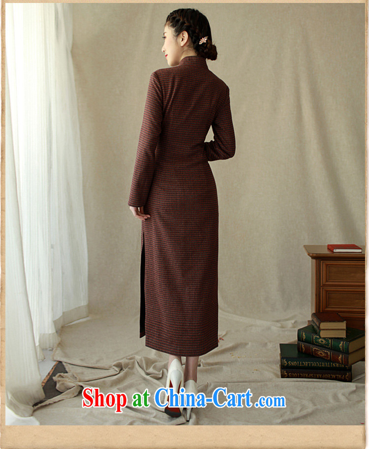 The proverbial hero once and for all, and as soon as possible video fall and winter female wool dresses skirts 1000 birds, the hard-pressed long-sleeved long-long skirt deep red 2 XL pictures, price, brand platters! Elections are good character, the national distribution, so why buy now enjoy more preferential! Health