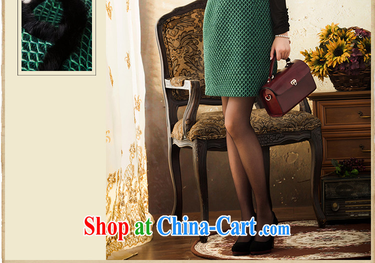 proverbial hero Once warm Jade China wind beauty of Korea cheongsam dress spring 2015 video thin cheongsam dress retro green 2 XL pictures, price, brand platters! Elections are good character, the national distribution, so why buy now enjoy more preferential! Health