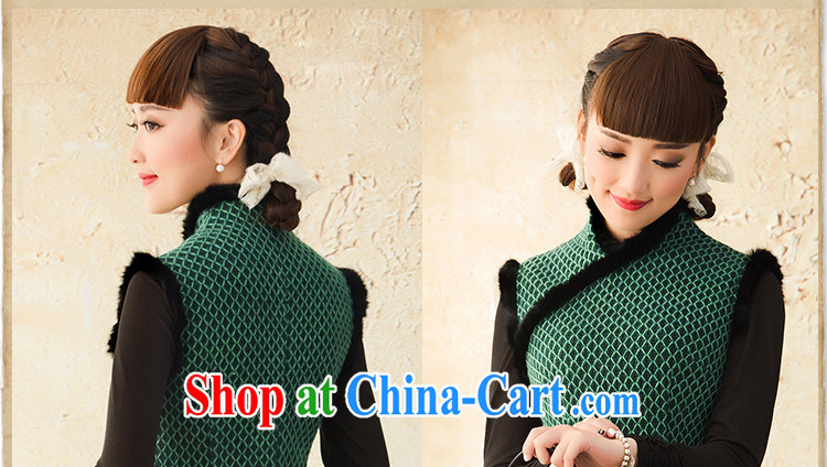 proverbial hero Once warm Jade China wind beauty of Korea cheongsam dress spring 2015 video thin cheongsam dress retro green 2 XL pictures, price, brand platters! Elections are good character, the national distribution, so why buy now enjoy more preferential! Health
