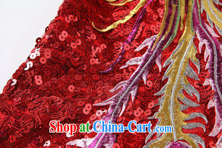 2014 new female high-quality to the embroidery nail Pearl stereo Phoenix long, the Lao dresses wedding dresses serving red XXXL pictures, price, brand platters! Elections are good character, the national distribution, so why buy now enjoy more preferential! Health