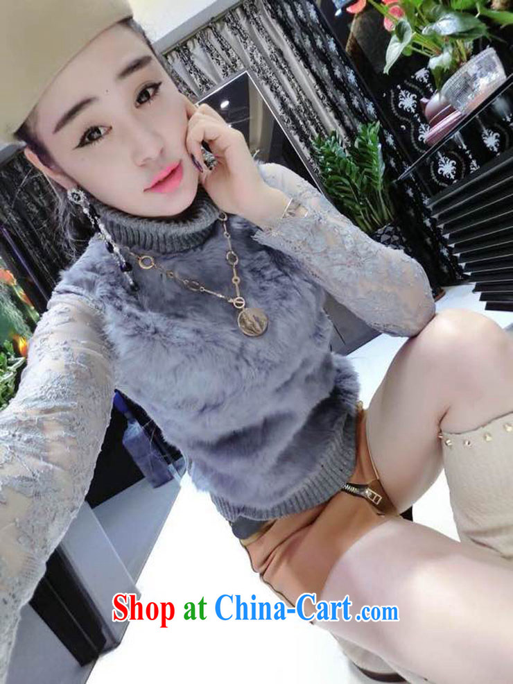 Aviation, honey snow 2014 European site stylish rabbit hair stitching lace 100 ground knitted T-shirt, black, pictures, price, brand platters! Elections are good character, the national distribution, so why buy now enjoy more preferential! Health