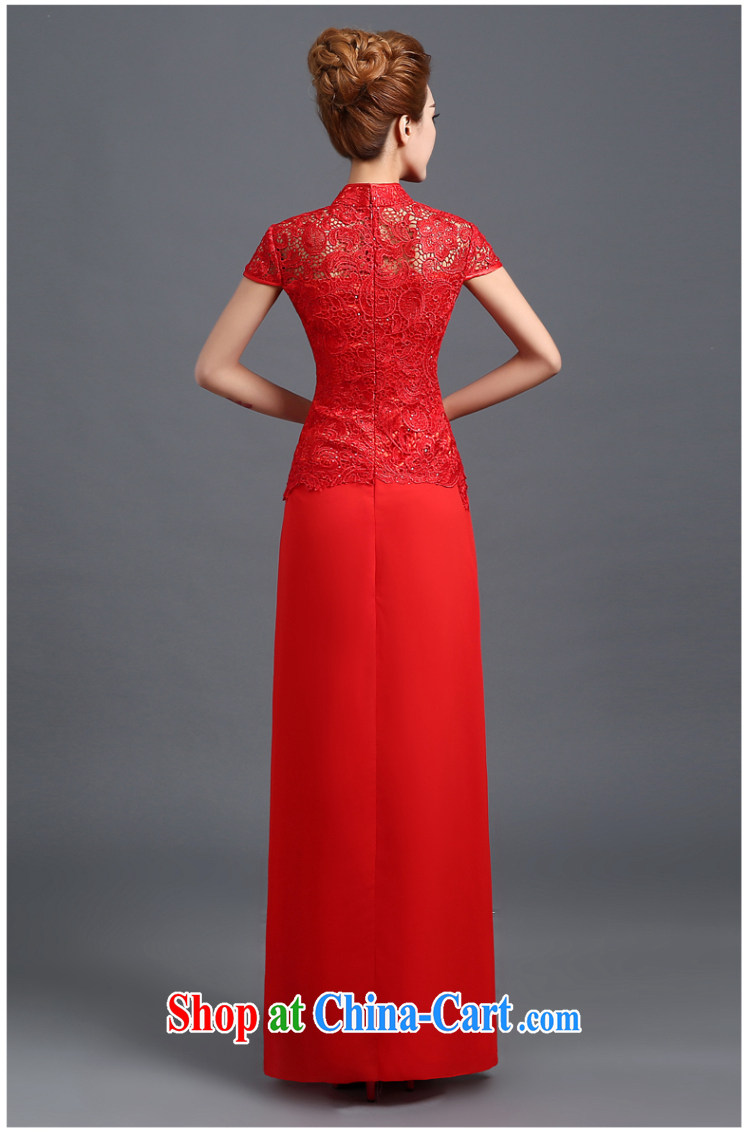 robes bows Service Bridal toast clothing dress fashion 2015 fall and winter clothes toasting new bridal wedding dresses red long Chinese wedding dresses dress red L pictures, price, brand platters! Elections are good character, the national distribution, so why buy now enjoy more preferential! Health