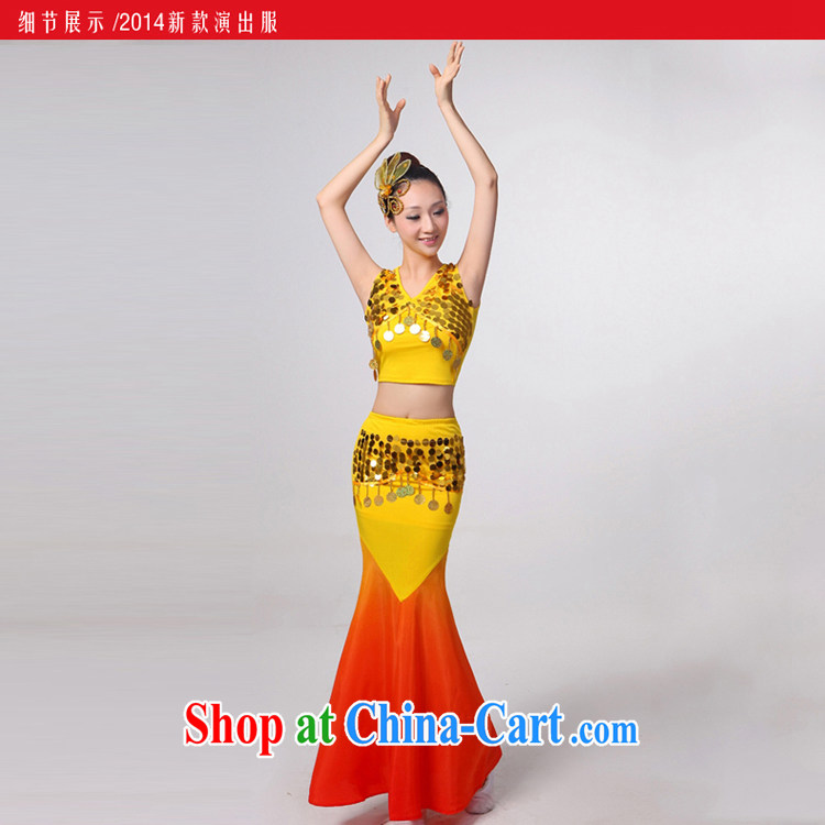 Dual 12 arts dream dress 2014 Dai dance costumes Yunnan Peacock Dance minorities, cultivating crowsfoot skirt HXYM - 0032 red XXXXL custom pictures, price, brand platters! Elections are good character, the national distribution, so why buy now enjoy more preferential! Health