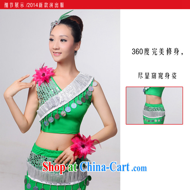 Dual 12 arts dream dress 2014 Dai dance costumes Yunnan Peacock Dance minorities, cultivating crowsfoot skirt HXYM - 0 green gradient as shown XXXL custom pictures, price, brand platters! Elections are good character, the national distribution, so why buy now enjoy more preferential! Health