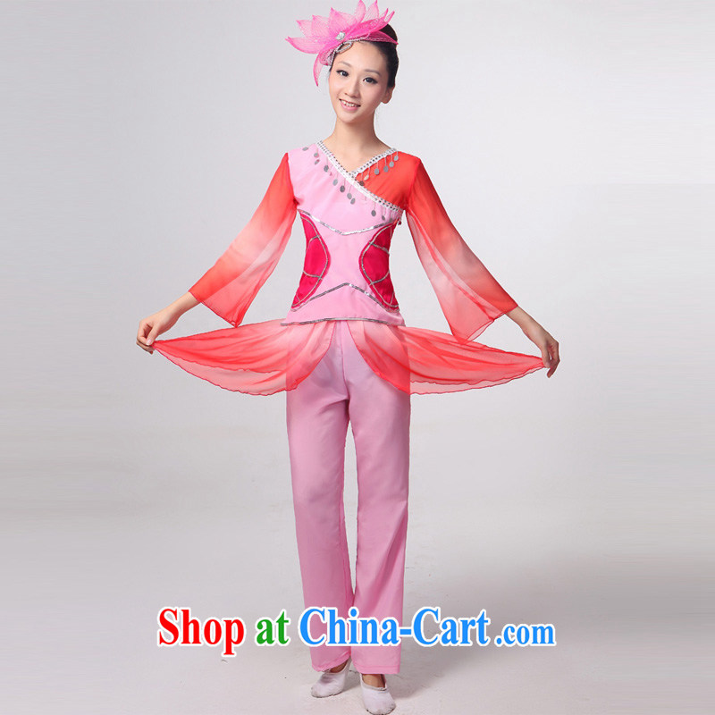 Dual 12 arts dream dress 2014 new classic dance clothing costume dance Apparel clothing Yangge Choral _ Dance clothing HXYM - 0034 pink XXXXL