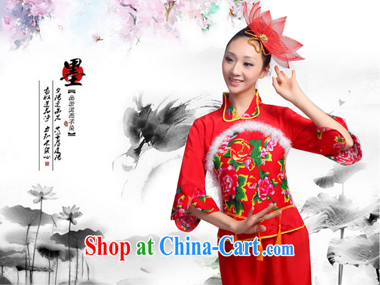 Dual 12 arts dream dress 2014 new uniforms national square dance fans dance clothing female package Yangge stage HXYM - 0036 red XL pictures, price, brand platters! Elections are good character, the national distribution, so why buy now enjoy more preferential! Health