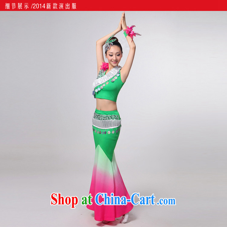 I should be grateful if you would arrange for her dream new Dai dance Yunnan Peacock Dance dancers, cultivating crowsfoot skirt HXYM 0033 green gradient XXXXL. Pictures, price, brand platters! Elections are good character, the national distribution, so why buy now enjoy more preferential! Health