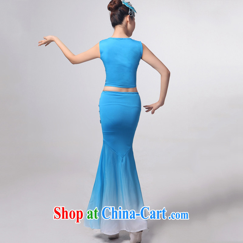 I should be grateful if you would arrange for Performing Arts Hong Kong dream 2014 Dai dance costumes Yunnan Peacock Dance minorities, cultivating crowsfoot skirt HXYM 0032 blue XL I should be grateful if you, Hong Kong Arts dreams, shopping on the Intern