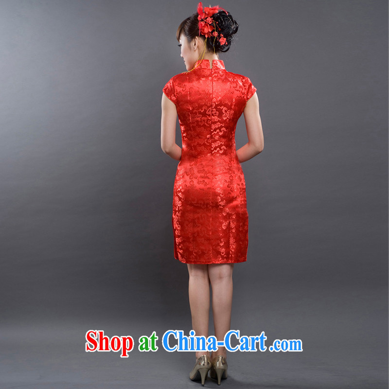 The bride's 2015 new Stylish retro dresses bows dress lace cheongsam L 619, a bride, online shopping