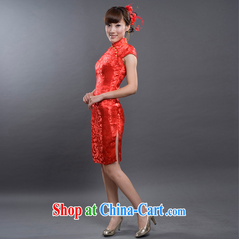 The bride's 2015 new Stylish retro dresses bows dress lace cheongsam L 619, a bride, online shopping
