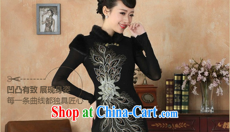 spend the winter clothes cheongsam dress Chinese Chinese improved, gross for their wool dresses? The cotton short cheongsam dress dress red 2 XL pictures, price, brand platters! Elections are good character, the national distribution, so why buy now enjoy more preferential! Health