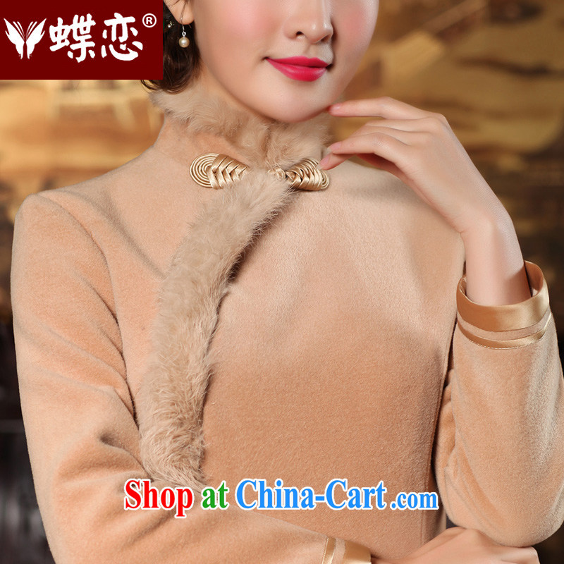 Butterfly Lovers 2015 spring new antique Chinese cheongsam dress improved stylish long-sleeved wool robes 49,142 tulips XXL, Butterfly Lovers, shopping on the Internet