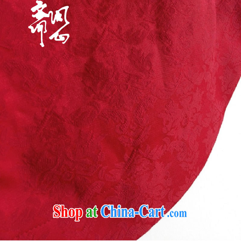 q heart Id al-Fitr in winter, the question as soon as possible and women hand-tie Chinese improved cheongsam jacket is red dark shading cheongsam parka brigades