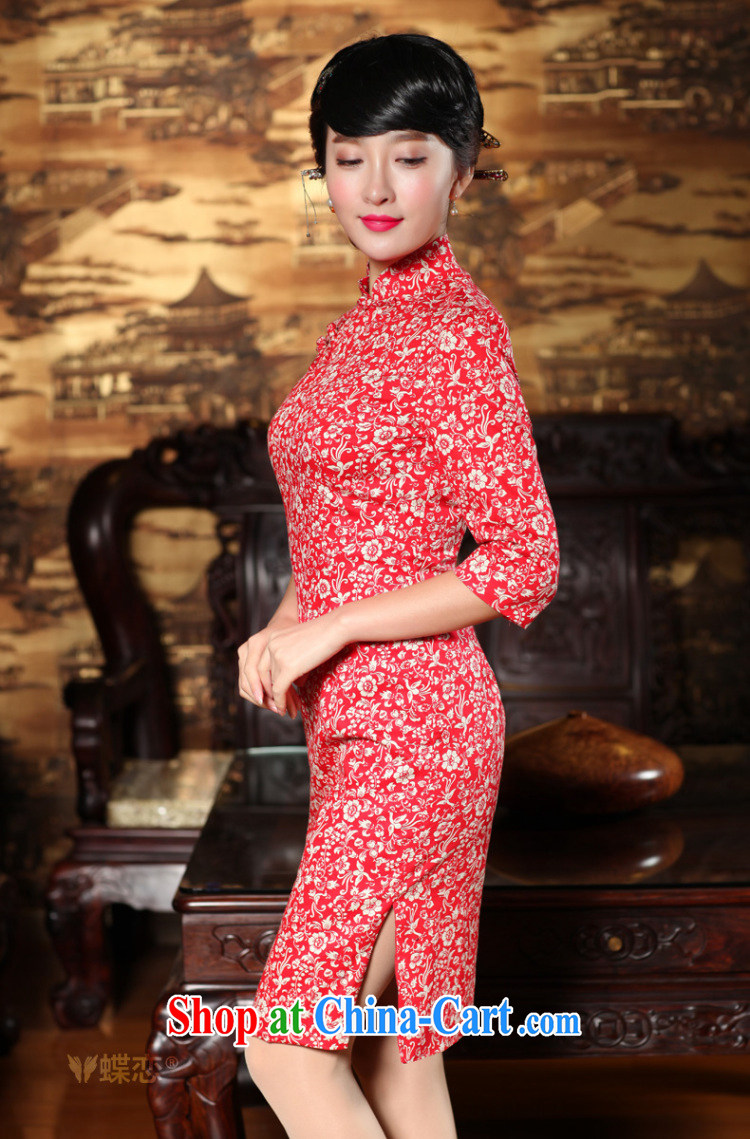 Butterfly Lovers spring 2015 the new, improved stylish cuff in cheongsam dress retro style Chinese qipao 49,146 red M pictures, price, brand platters! Elections are good character, the national distribution, so why buy now enjoy more preferential! Health