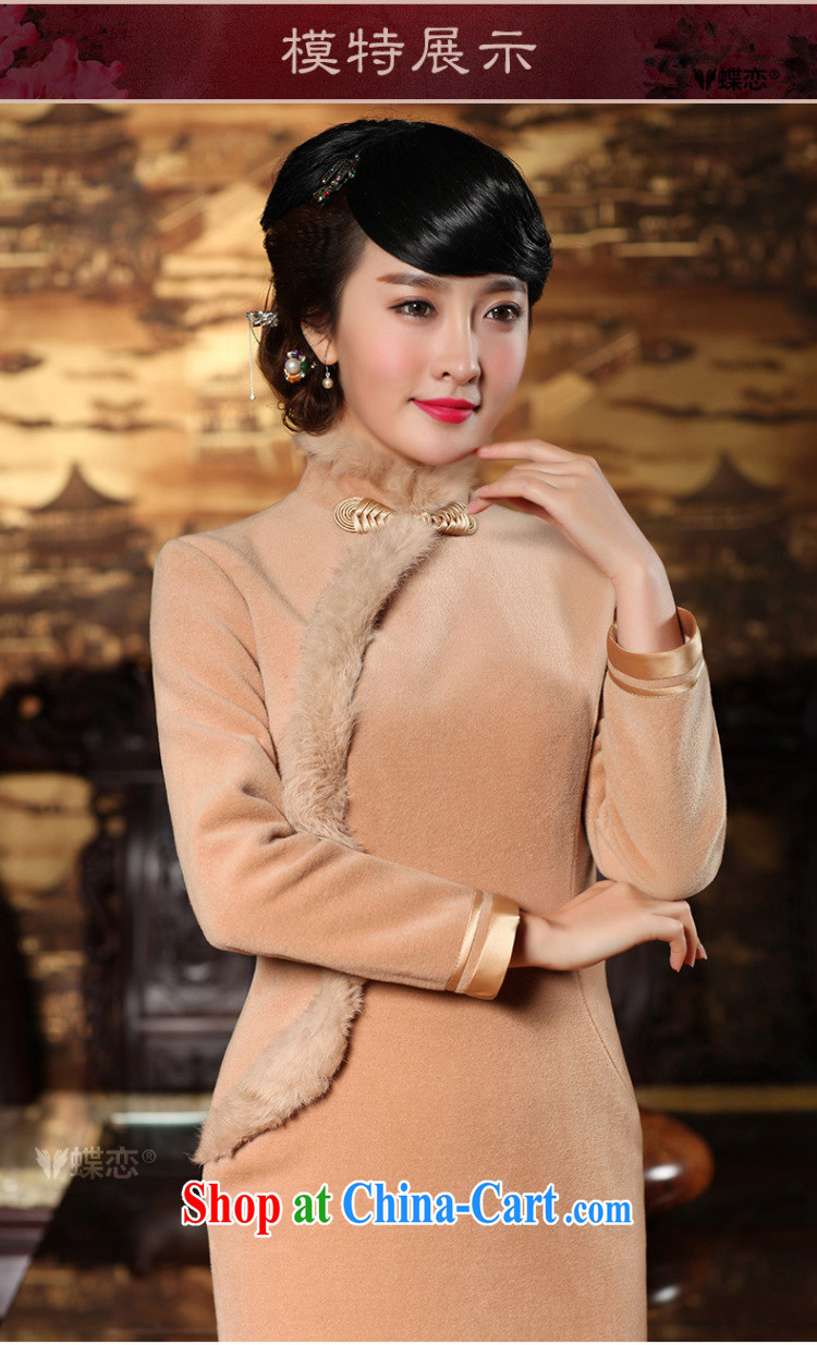 Butterfly Lovers spring 2015 the new, improved long-sleeved wool cheongsam dress 49,142 tulips XXL pictures, price, brand platters! Elections are good character, the national distribution, so why buy now enjoy more preferential! Health