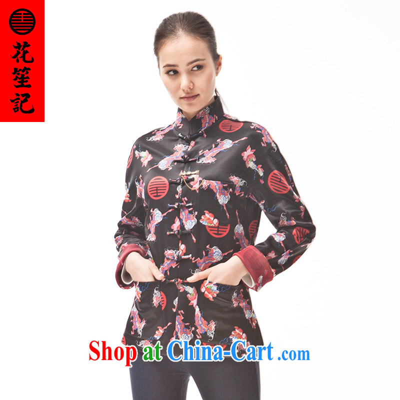Take Your Excellency's visit wave of Ms. Unicorn beauty and stylish Chinese Chinese T-shirt ethnic wind fall and winter jacket red (M), take note his Excellency (HUSENJI), shopping on the Internet