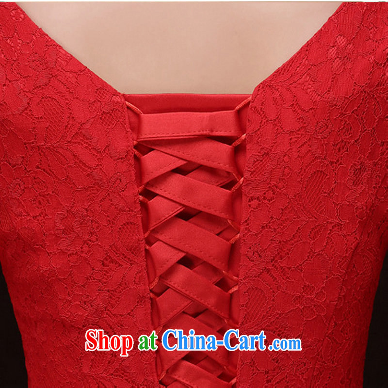 Still, 12,015 wedding New Red bows marriage crowsfoot long lace bridesmaid service banquet dress YY 6978 red XXL, it's a, and, on-line shopping
