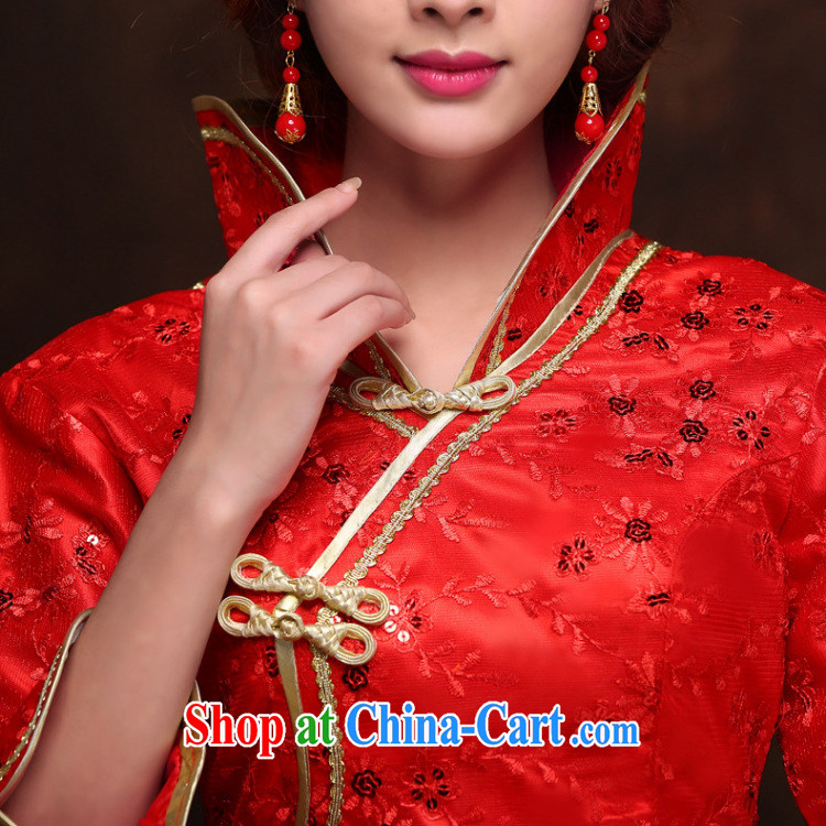 There are 2014 new wedding dresses retro improved long red bows service beauty graphics thin bridal gown style ladies serving toast YY 9410 red XXL pictures, price, brand platters! Elections are good character, the national distribution, so why buy now enjoy more preferential! Health