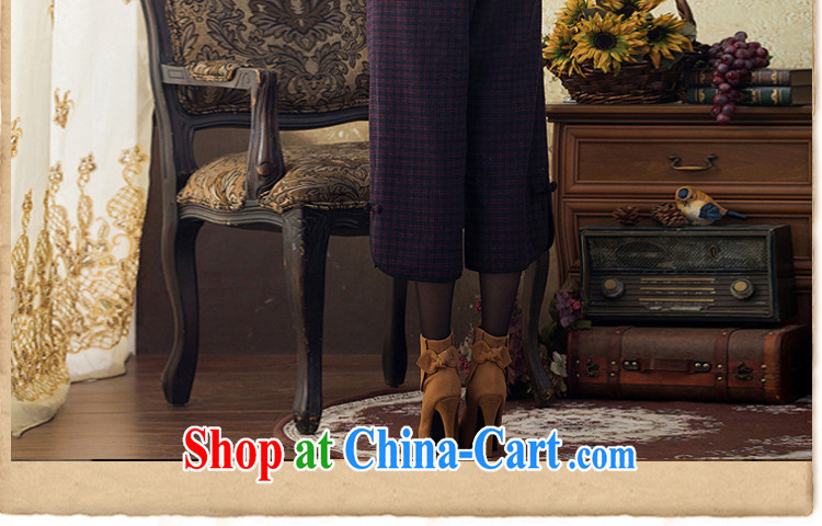 once and for all, proverbial hero, stylish wool Chinese pants, Ms. autumn and winter Dress Pants Ethnic Wind arts retro Wide Leg trousers green XL pictures, price, brand platters! Elections are good character, the national distribution, so why buy now enjoy more preferential! Health