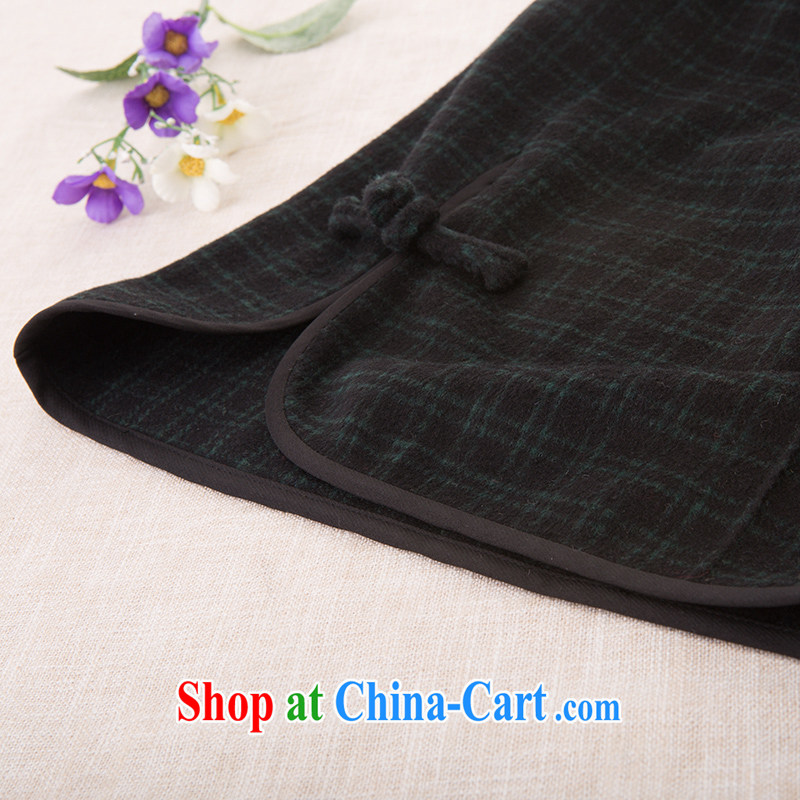 once and for all, proverbial hero, stylish wool Chinese pants, Ms. autumn and winter Dress Pants Ethnic Wind arts retro Wide Leg trousers green XL, fatally jealous once and for all, and, on-line shopping