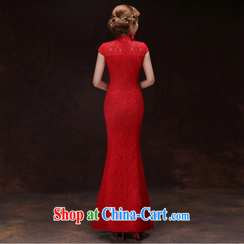 There are 12,014, stylish wedding lace red bridal dress wedding dresses toast serving Chinese Dress YY 5002 red XXL, there is, and that, on-line shopping