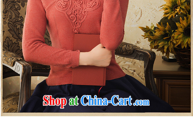 once and for all and Ms Audrey EU fatally jealous Connie Long-Sleeve female sweaters and Ethnic Wind embroidery sweater jacket 2015 autumn and winter dark XL pictures, price, brand platters! Elections are good character, the national distribution, so why buy now enjoy more preferential! Health