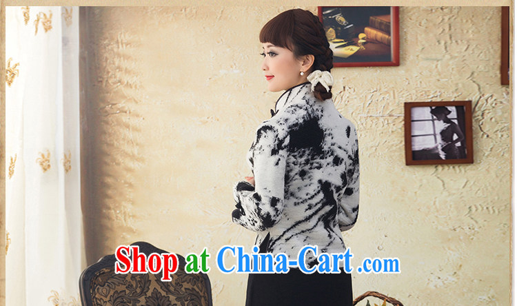 once and for all, and proverbial hero snow Chinese long-sleeved Chinese T-shirt ladies' 2015 winter woolen short jacket, T-shirt dresses tea white XL pictures, price, brand platters! Elections are good character, the national distribution, so why buy now enjoy more preferential! Health