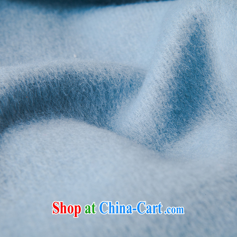 once and for all and fatally jealous Panzhihua wool long-sleeved wool that autumn and winter jackets girls in 2015 long, and for all sub-coat blue XL, fatally jealous once and for all, and shopping on the Internet