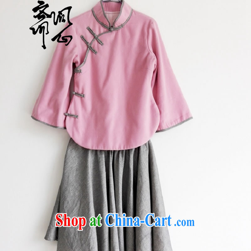 q heart Id al-Fitr in winter, the question as soon as possible and Korea Chinese wind improved short cheongsam Kit cashmere spring coat body skirt WXZ 1078 pink T-shirt $418 L code, ask heart ID al-Fitr, shopping on the Internet