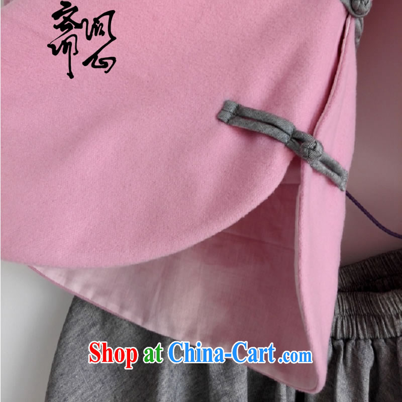 q heart Id al-Fitr in winter, the question as soon as possible and Korea Chinese wind improved short cheongsam Kit cashmere spring coat body skirt WXZ 1078 pink T-shirt $418 L code, ask heart ID al-Fitr, shopping on the Internet