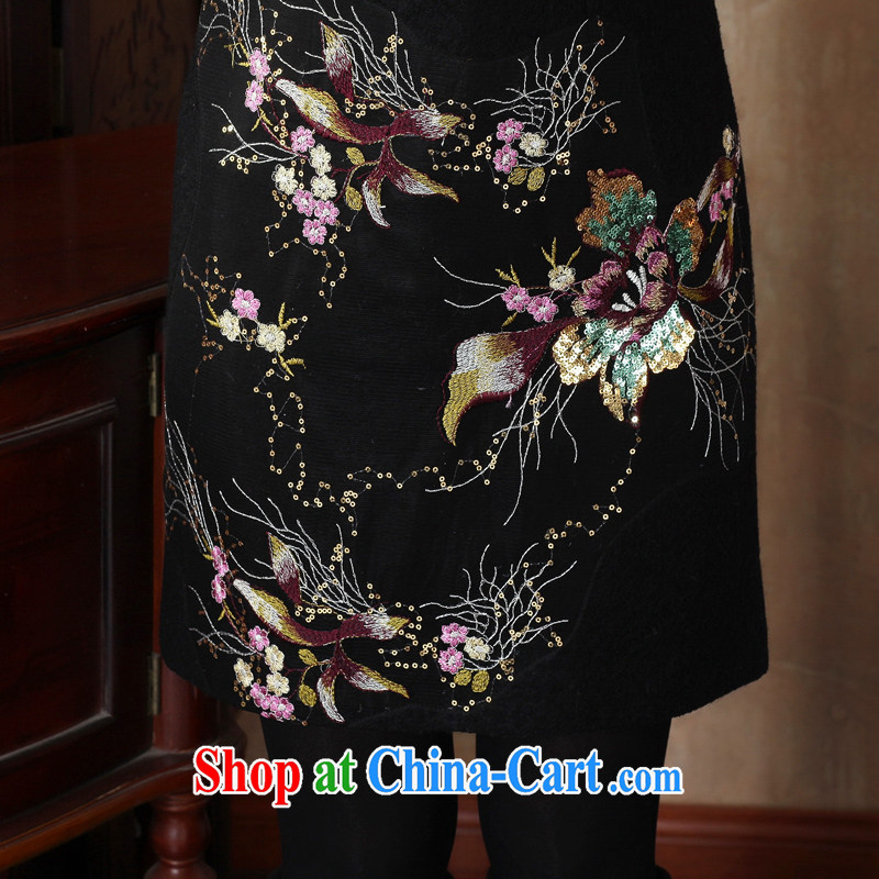 The Yee-sa 2014 new embroidery and stylish improved cheongsam warm hair is short cheongsam dress autumn and winter clothes 3226 Y D 3 XL, Jennifer Windsor, shopping on the Internet