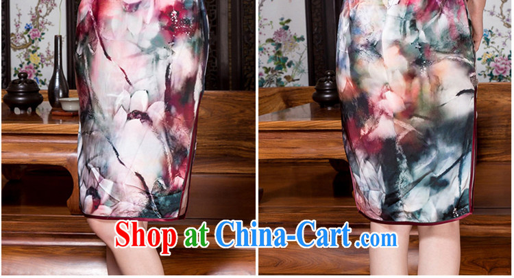 Yin Yue seal 2015 New Silk daily improved cheongsam name Yuan annual company banquet retro elegant cheongsam dress suit M pictures, price, brand platters! Elections are good character, the national distribution, so why buy now enjoy more preferential! Health