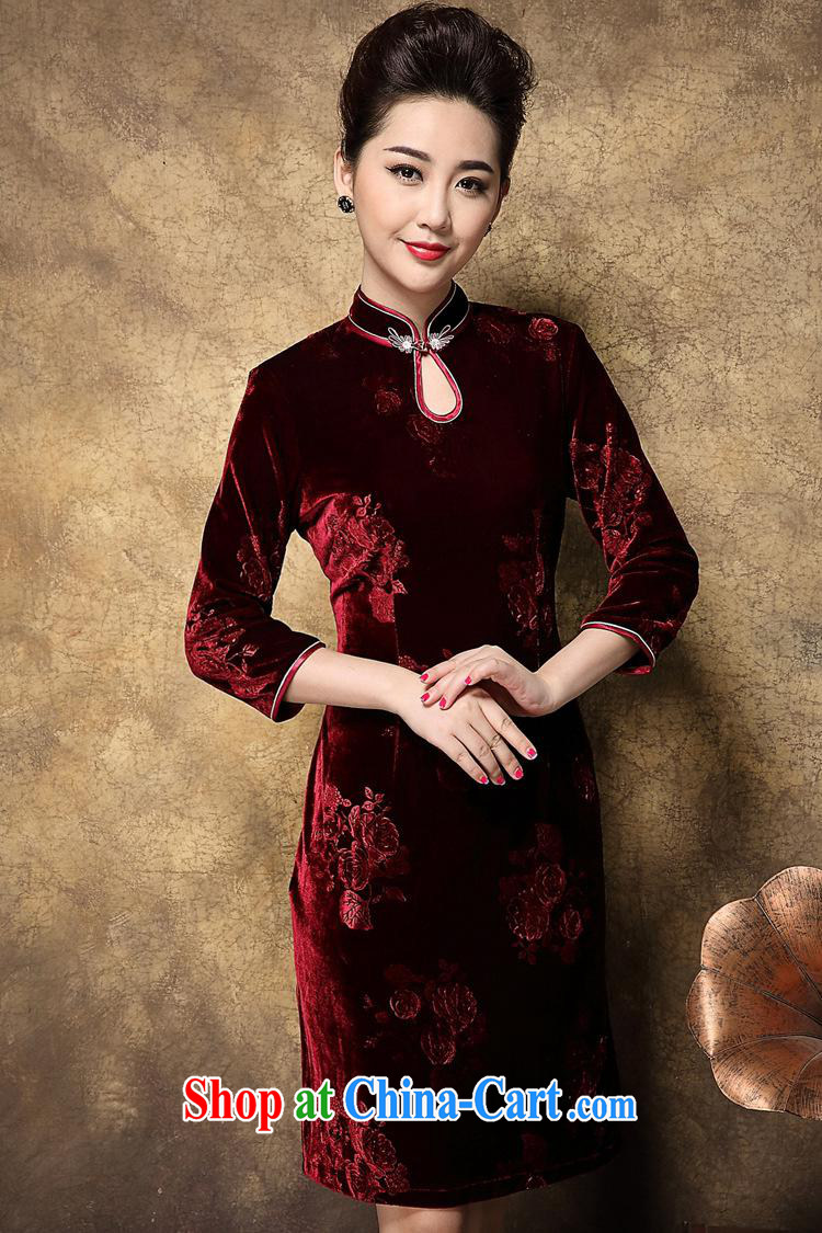 2014 new Chinese bridal dresses autumn and winter wedding mom with retro ethnic wind women's clothing dresses wholesale red XXXL pictures, price, brand platters! Elections are good character, the national distribution, so why buy now enjoy more preferential! Health