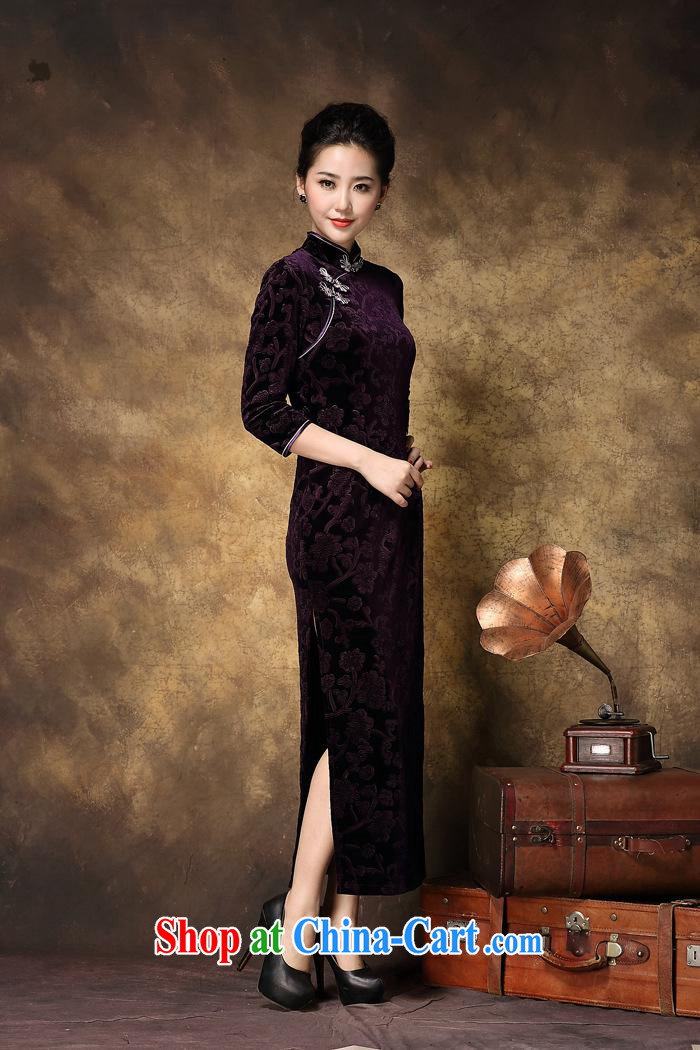 Chinese bride toast wedding dresses to the wedding MOM dresses with large yards, Retro ethnic wind cheongsam red XXXL pictures, price, brand platters! Elections are good character, the national distribution, so why buy now enjoy more preferential! Health