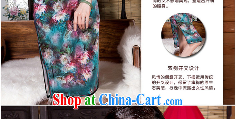 Yin Yue seal 2015 autumn and winter, the heavy Silk Cheongsam banquet art stamp improved daily, qipao dress picture color XL pictures, price, brand platters! Elections are good character, the national distribution, so why buy now enjoy more preferential! Health
