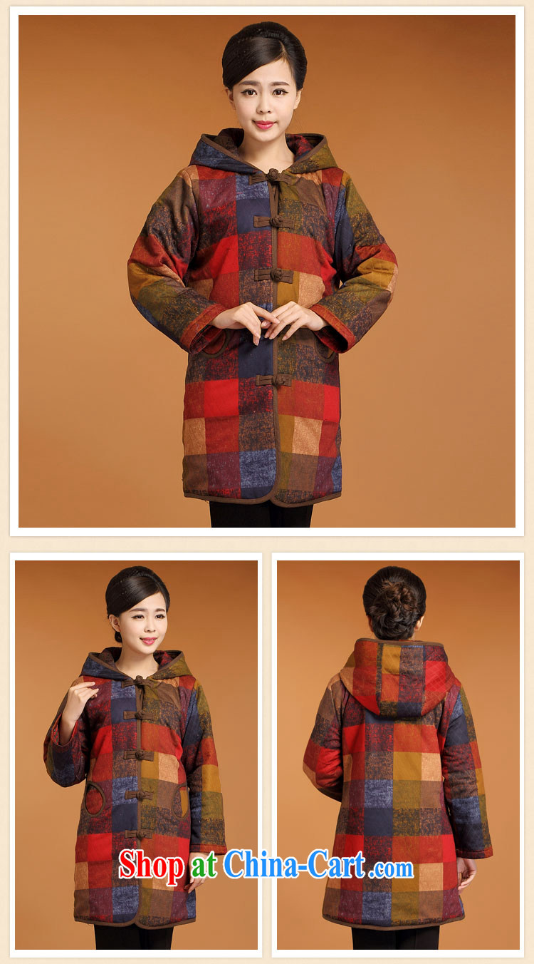 JIEYA - WOLF Tang Women's clothes quilted coat jacket autumn and winter fashion, Ms. Tang with cotton clothing, long, urban chic cap, red, Color XXXL pictures, price, brand platters! Elections are good character, the national distribution, so why buy now enjoy more preferential! Health