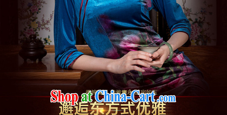 Yin Yue seal 2015 autumn and winter wool positioning flower cheongsam elegant high-end girls improved 7 cuff in a tight outfit picture color XXXL pictures, price, brand platters! Elections are good character, the national distribution, so why buy now enjoy more preferential! Health
