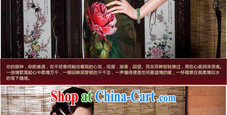 Yin Yue seal 2015 autumn and winter new scouring pads positioning stamp cheongsam elegant antique improved, Ms. aura cheongsam dress picture color XXXL pictures, price, brand platters! Elections are good character, the national distribution, so why buy now enjoy more preferential! Health