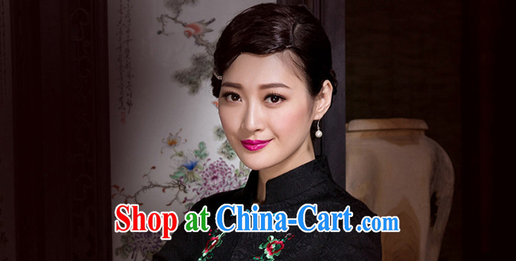 Yin Yue seal 2015 autumn and winter new national commuter middle-aged Chinese Heavy Industry embroidery Chinese blouses jacket black XXL pictures, price, brand platters! Elections are good character, the national distribution, so why buy now enjoy more preferential! Health