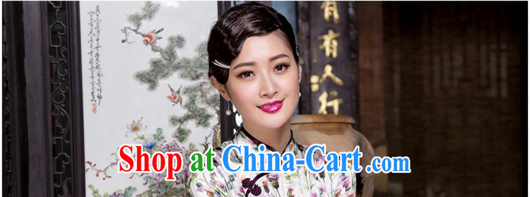 Royal Seal Yin Yue 2015 autumn New Paragraph Style of the heavy Silk Cheongsam daily banquet, cheongsam dress picture color M pictures, price, brand platters! Elections are good character, the national distribution, so why buy now enjoy more preferential! Health