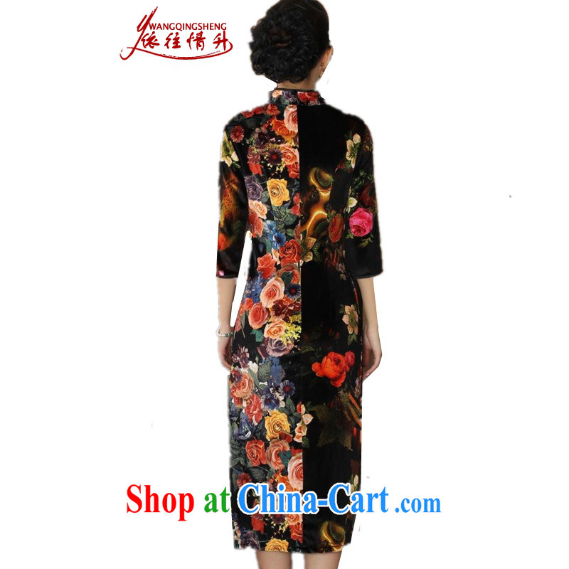 In accordance with the conditions and in winter and spring, the girls dresses and stylish classic stretch the wool poster 7 sub-cuff Cultivating Female cheongsam dress such as figure 2 XL, in accordance with the situation, and, shopping on the Internet